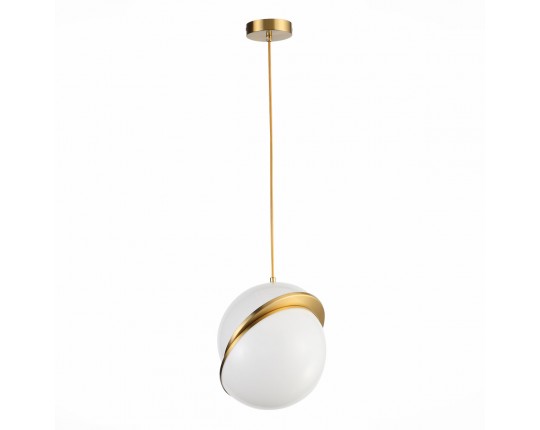 SL1164.313.01 Светильник подвесной ST-Luce Латунь/Белый E27 1*60W