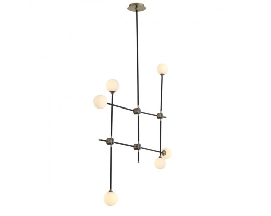 SL429.403.06 Светильник потолочный ST-Luce Черный, Золото/Белый G9 6*5W