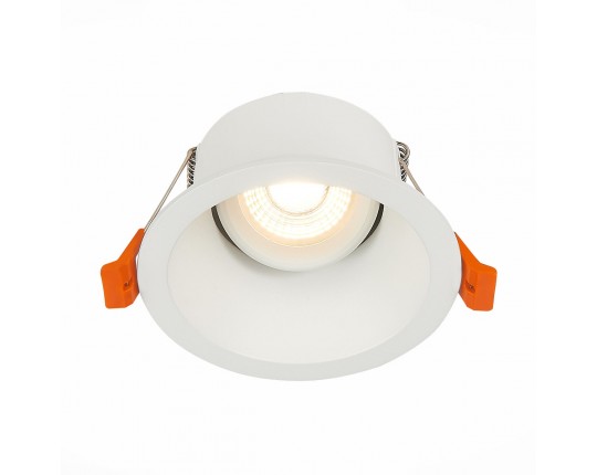 ST207.508.01 Св-к встр. Белый GU10 1*50W  D103xH52 220V Без ламп