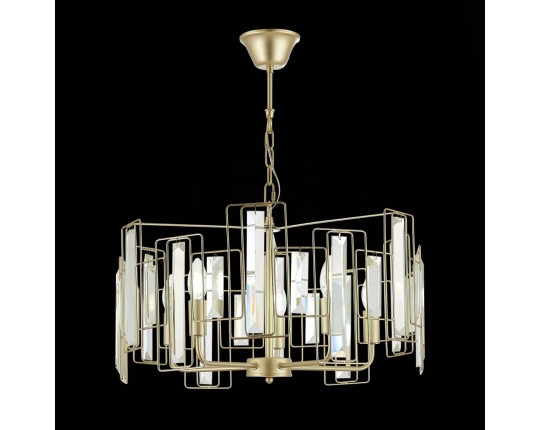 SLE103403-05 Светильник подвесной Шампань/Прозрачный E14 5*40W