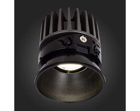 ST851.448.07 Светодиодный модуль Черный LED 1*7W 4000K 560Lm Ra90 36° IP20 D69xH75 220-240V(глянец)