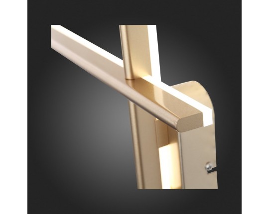 SL394.201.02 Светильник настенный ST-Luce Матовое золото/Белый LED 2*10W 4000K