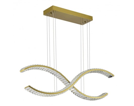 SL6206.303.44 Светильник подвесной ST-Luce Латунь/Прозрачный LED 1*44W 3000K