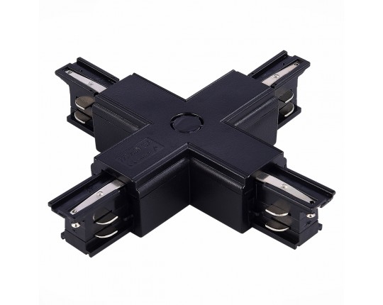 ST030.409.17 Х-оБразный токоподвод для трехфазного шинопровода ST-Luce Черный