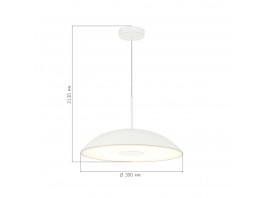 SL6128.503.01 Светильник подвесной ST-Luce Белый/Белый LED 1*24W 3000K