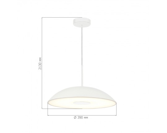 SL6128.503.01 Светильник подвесной ST-Luce Белый/Белый LED 1*24W 3000K