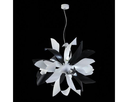 SL453.453.06E Люстра подвесная ST-Luce Черный, Белый/Черный, Белый E14 6*40W