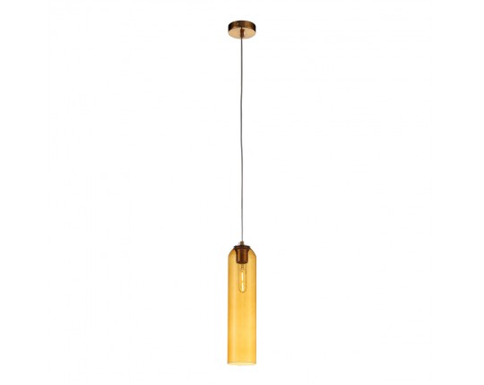 SL1145.393.01 Светильник подвесной ST-Luce Латунь/Янтарный E27 1*60W