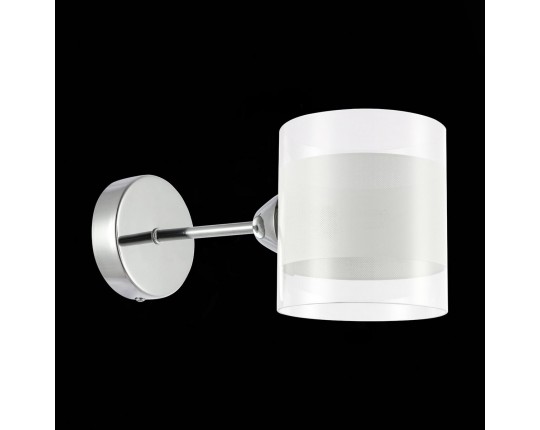SLE102801-01 Светильник настенный Хром/Прозрачный, Белый E14 1*40W