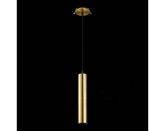 ST151.308.01 Встраиваемый подвесной светильник Золотистый GU10 1*50W  IP20 D54xH290 220V Без ламп