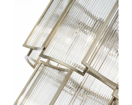 SL1234.103.08 Люстра подвесная ST-Luce Никель/Прозрачный, Никель E14 8*60W