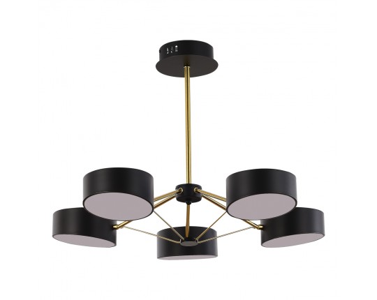 SLE6005-402-05 Светильник потолочный Черный, Золотистый/Черный LED 5*10W