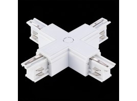 ST030.509.17 Х-оБразный токоподвод для трехфазного шинопровода ST-Luce Белый