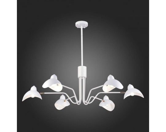 SL1801.513.06 Люстра потолочная ST-Luce Белый/Белый E14 6*60W