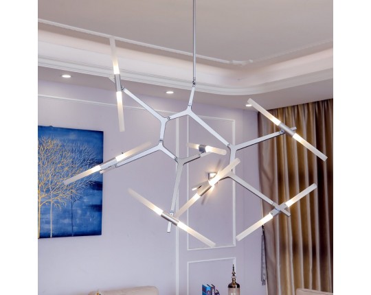 SL947.102.14 Люстра потолочная ST-Luce Серебристый/Белый G9 14*5W