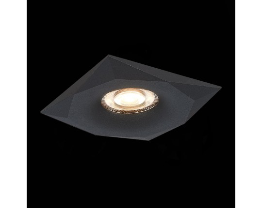 ST203.408.01 Св-к встр. Черный GU10 1*50W  L95xW95xH25 220V Без ламп