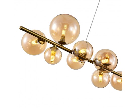 SL1165.323.15 Светильник подвесной ST-Luce Бронза/Коньячный G4 10+1*5W 4000K