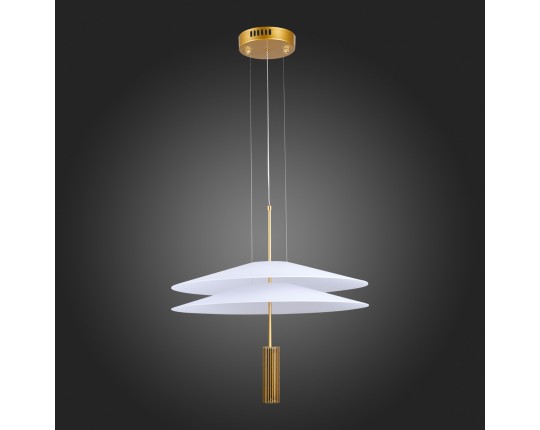 SL6101.203.01 Люстра подвесная ST-Luce Золотистый/Белый LED 1*10W 3000K
