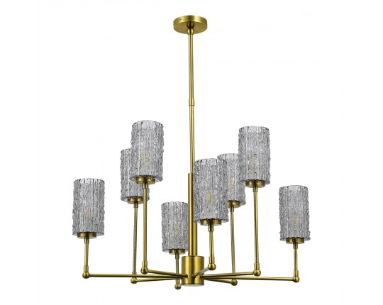 SL1240.303.08 Люстра подвесная ST-Luce Латунь/Дымчатый E27 8*60W