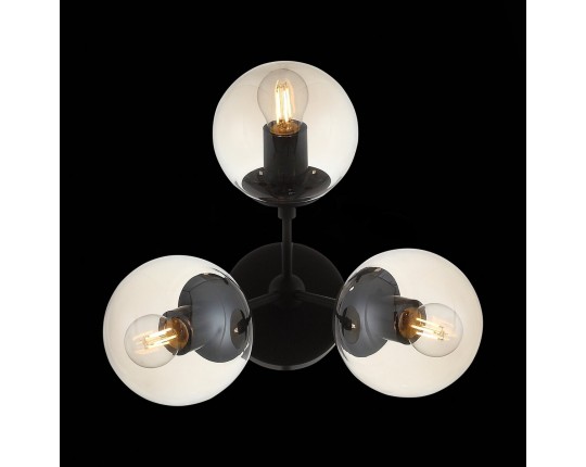 SL549.411.03 Бра ST-Luce Черный/Янтарный E27 3*40W