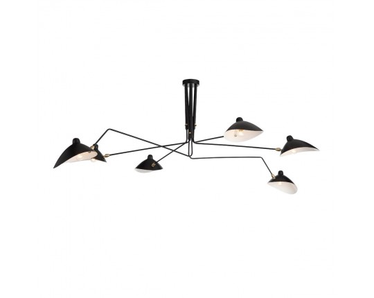 SL305.402.06 Люстра потолочная ST-Luce Черный/Черный, Белый E27 6*60W