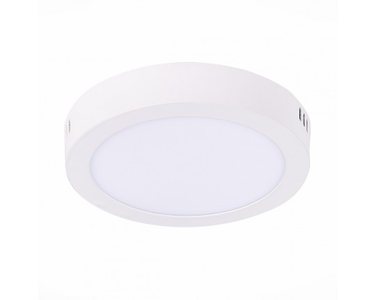 ST112.532.12 Светильник настенно-потолочный Белый LED 1*12W 3000K 715Lm Ra80 120° IP20 D160xH28 90-2