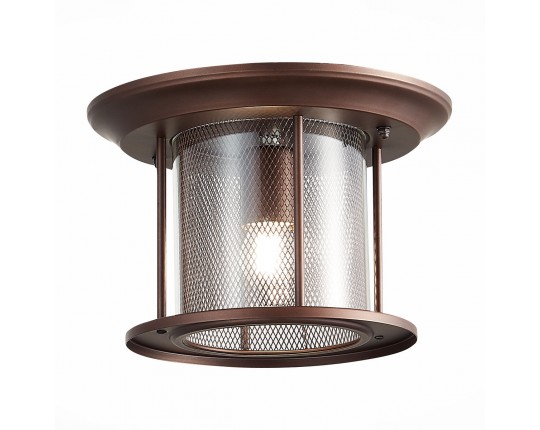 SL080.402.01 Светильник уличный потолочный ST-Luce Темный кофе/Прозрачный, Темный кофе E27 1*60W