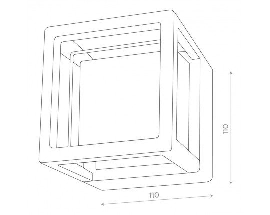 SL9504.401.01 Светильник уличный настенный ST-Luce Черный/Белый LED 1*5W 4000K