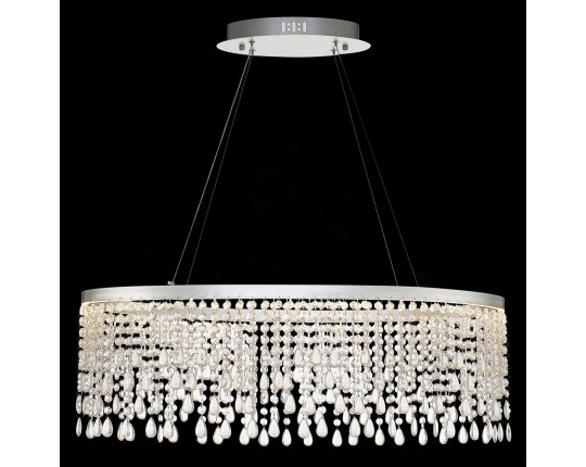 SL6201.103.37 Люстра подвесная ST-Luce Серебристый/Прозрачный LED 1*37W 3000K/4000K/6000K
