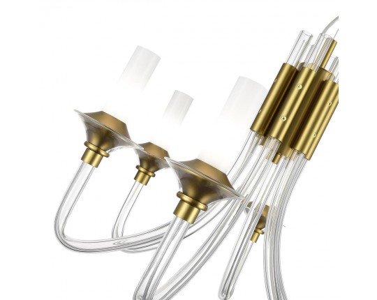 SL1241.203.06 Люстра подвесная ST-Luce Золотистый/Белый E14 6*40W