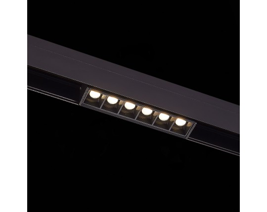 ST361.446.06 Магнитный трековый светильник Черный LED 1*6W 4000K 532Lm Ra>90 36° IP20 L115xW22xH44 4