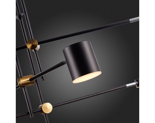 SL1604.432.06 Светильник потолочный ST-Luce Черный, Латунь/Черный LED 6*5W 3000K