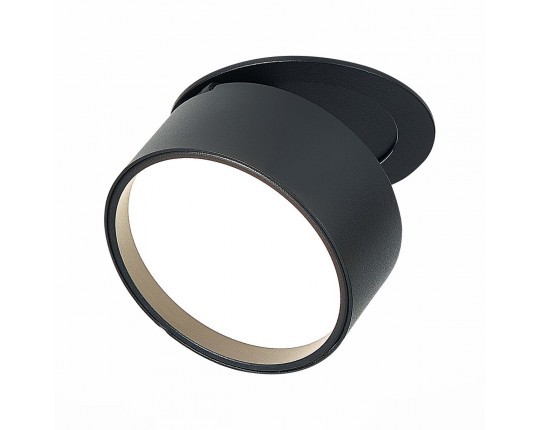 ST651.448.09 Встраиваемый поворотный светильник Черный LED 1*9W 4000K 720Lm Ra>90 120° IP20 D85xH68