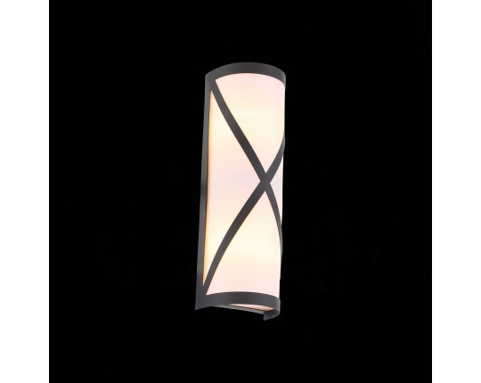 SL076.411.01 Светильник уличный настенный ST-Luce Черный/Белый E27 2*60W