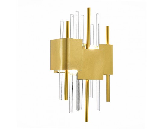 SL1633.201.02 Бра ST-Luce Матовое золото/Матовое золото,Прозрачный E14 2*40W