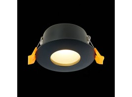 ST213.408.01 Св-к встр. Черный GU10 1*50W  IP44 D84xH50 220V Без ламп