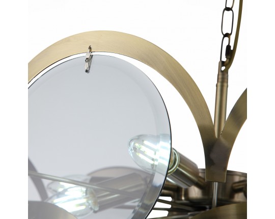 SL1161.373.09 Люстра подвесная ST-Luce Бронза/Дымчатый E14 9*60W