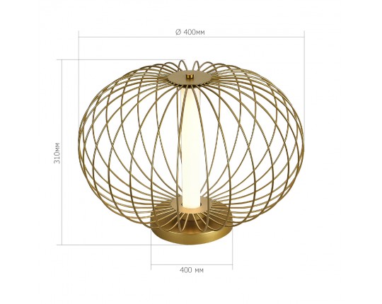 SL6124.204.01 Прикроватная лампа ST-Luce Золотистый/Золотистый LED 1*10W 3000K