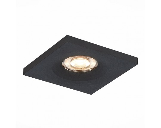 ST205.418.01 Св-к встр. Черный GU10 1*50W  L94xW94xH27 220V Без ламп