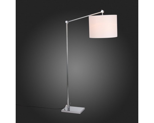SL460.105.01 Торшер ST-Luce Хром/Белый E27 1*60W (из 2-х коробок)