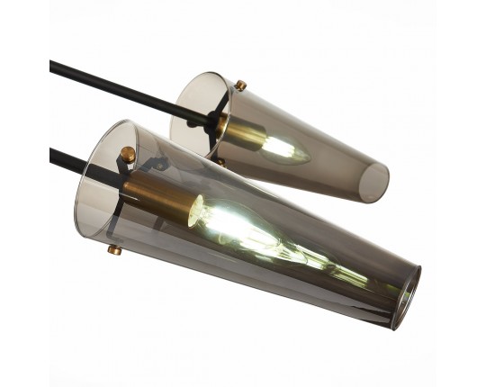 SL1209.302.06 Светильник потолочный ST-Luce Бронза,Черный/Дымчатый E14 6*40W