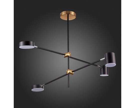 SL1604.432.04 Светильник потолочный ST-Luce Черный, Латунь/Черный LED 4*5W 3000K