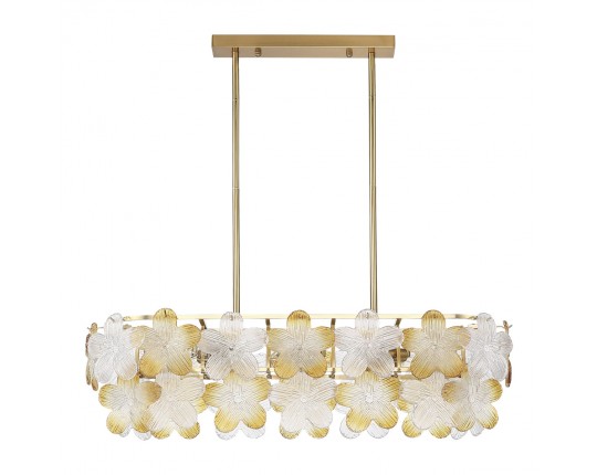 SL6240.203.08 Светильник подвесной ST-Luce золотистый/Прозрачный, янтарный E14 8*60W