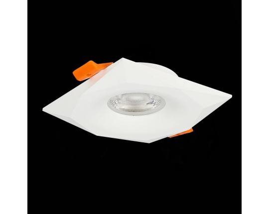 ST203.508.01 Св-к встр. Белый GU10 1*50W  L95xW95xH25 220V Без ламп