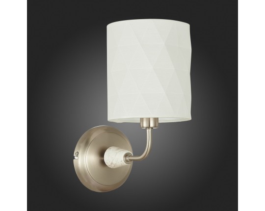 SLE107801-01 Светильник настенный Никель/Белый E14 1*40W