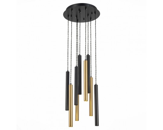 ST153.443.27 Светильник подвесной Черный LED 1*27W 4000K 2 295Lm Ra  IP20 D350xH1 500 180-240V