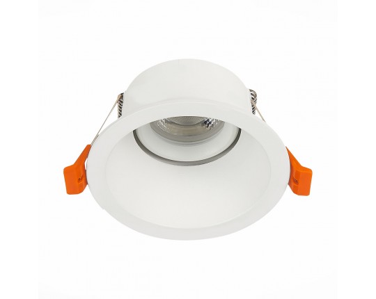 ST207.508.01 Св-к встр. Белый GU10 1*50W  D103xH52 220V Без ламп