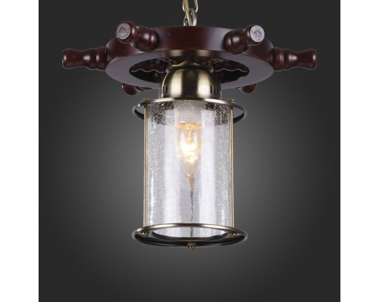 SL150.303.01 Светильник подвесной ST-Luce Бронза, Коричневый/Прозрачный с эфектом трещин E27 1*40W