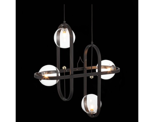 SL1201.403.04 Светильник подвесной ST-Luce Черный/Прозрачный G9 4*5W