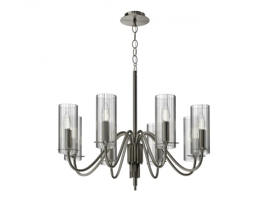 SL2005.103.08 Светильник подвесной ST-Luce никиль/прозрачный E14 8*40W